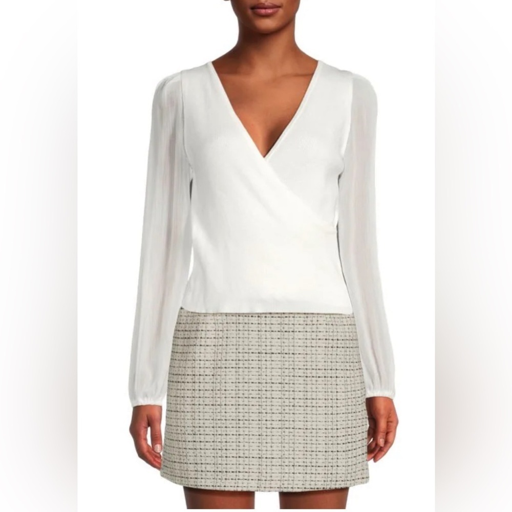 NWT - French Connection Mozart Melody Mix Long Sleeve - Size S